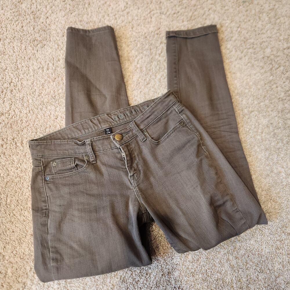 Gap Premium Skinny Denim Forest Green Skinny Jeans‎ Size 26